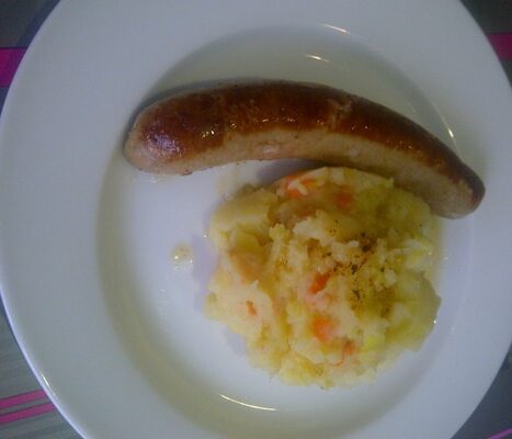 Stoemp met prei en wortelen